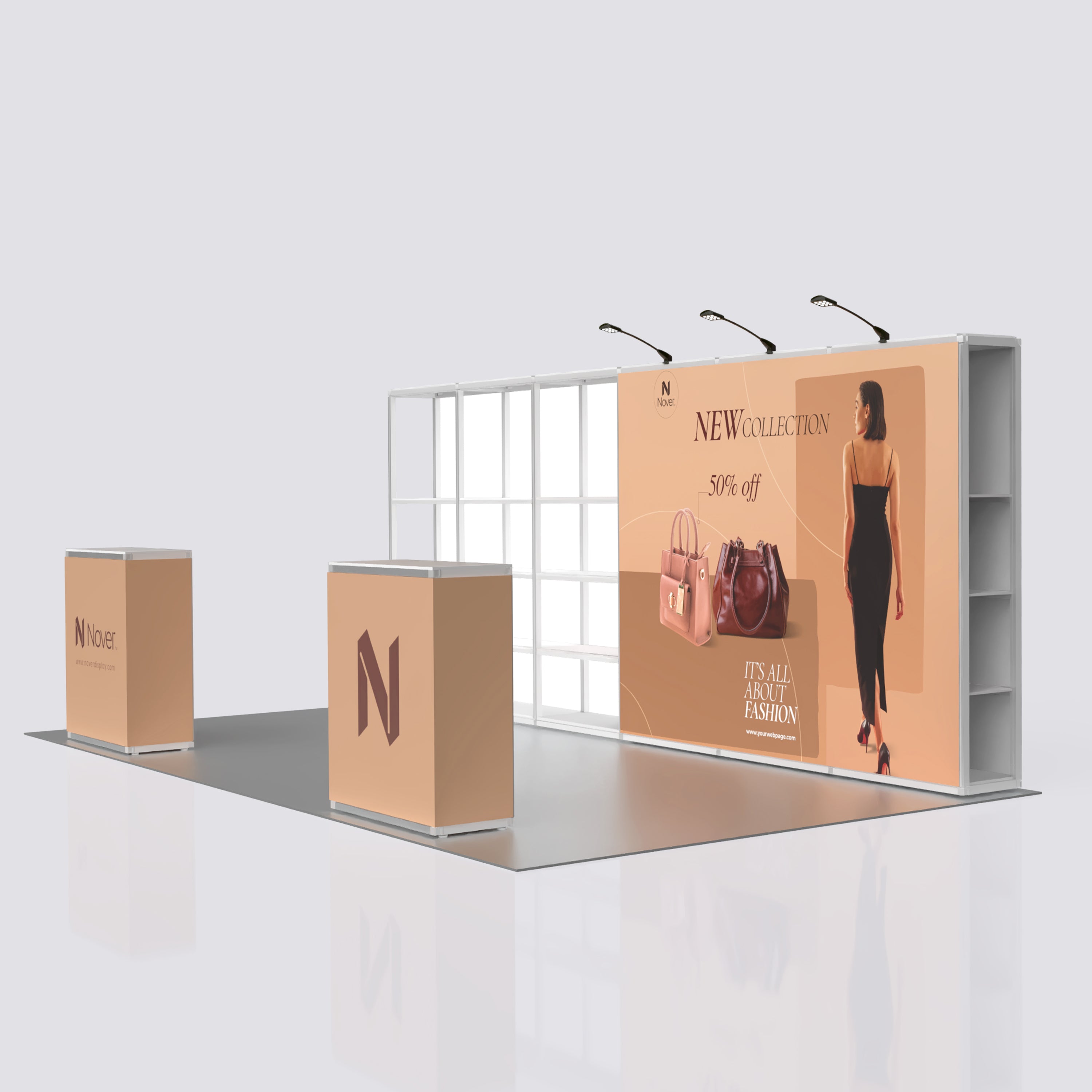 20ft Modular Rack Booth 01
