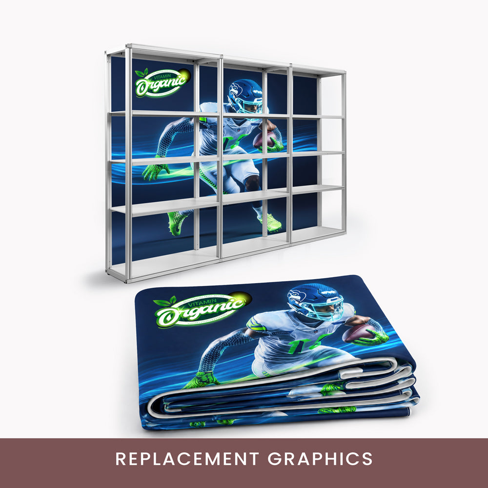 Background Custom Graphics for Modular Rack Three Section