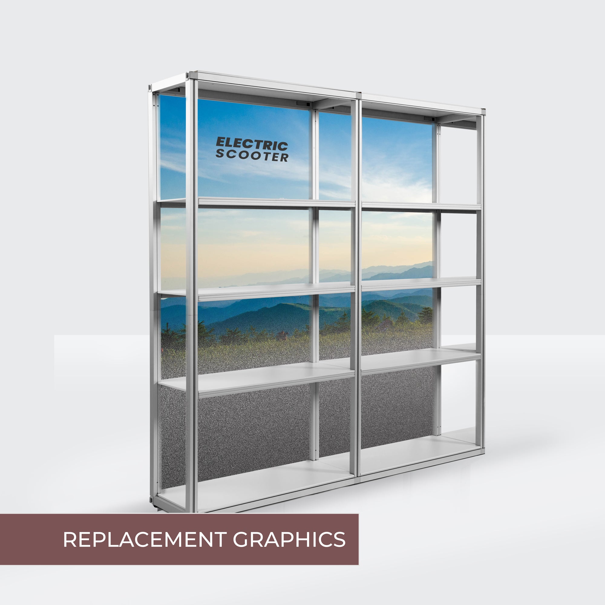 Background Custom Graphics for Modular Rack Two Section