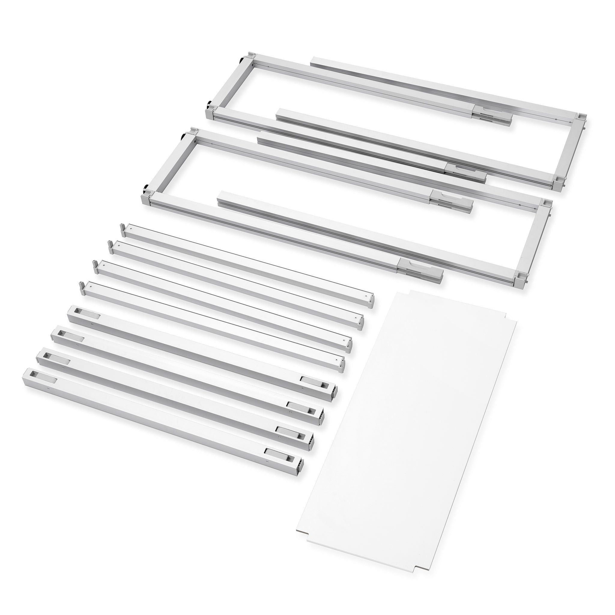 Modular Rack - 3 Section - 5 Tier Frame with Panels