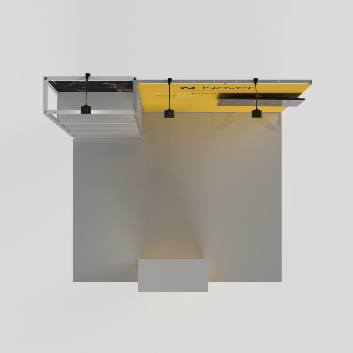 10ft Shelving Trade Show Booth Kit Modular Rack + QSEG 40-1