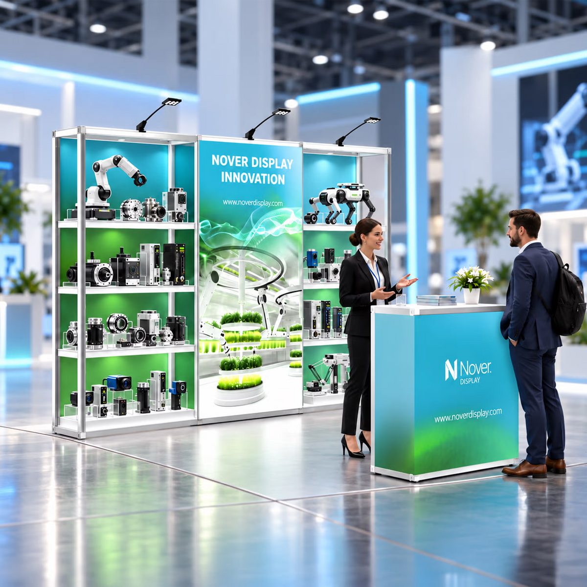 10ft Shelving Trade Show Booth Kit Modular Rack-1