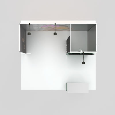 10ft U-Shaped Trade Show Booth with Closet — QSEG 40 Kit 106