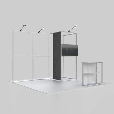 10ft Trade Show Booth with Closet — QSEG 40 Kit 103