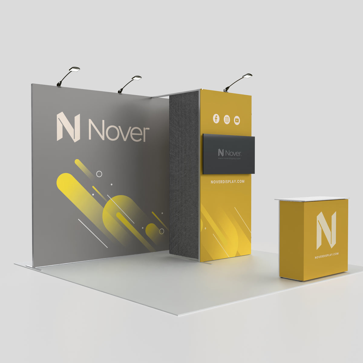 10ft Trade Show Booth with Closet — QSEG 40 Kit 103