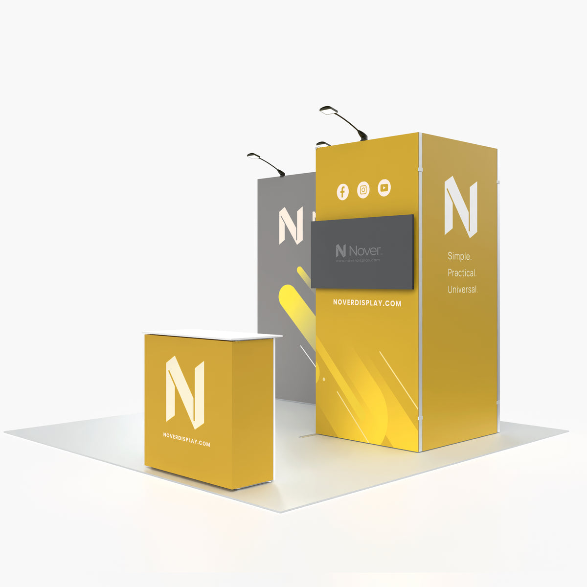 10ft Trade Show Booth with Closet — QSEG 40 Kit 103