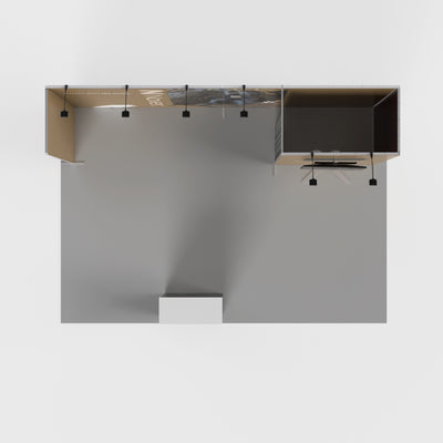 20ft U-Shaped Trade Show Booth with Closet — QSEG 40 Kit 207