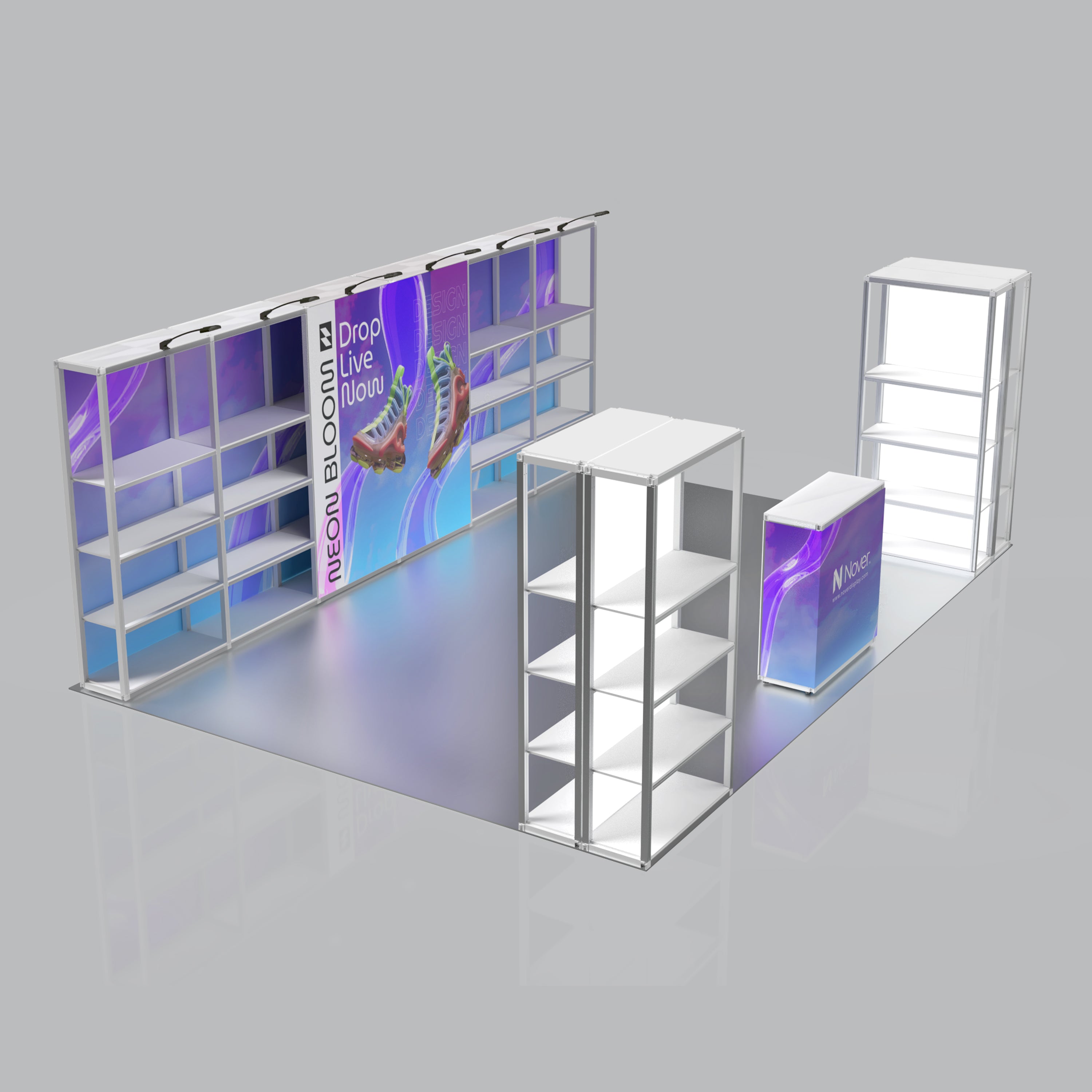 20ft Modular Rack Booth 02