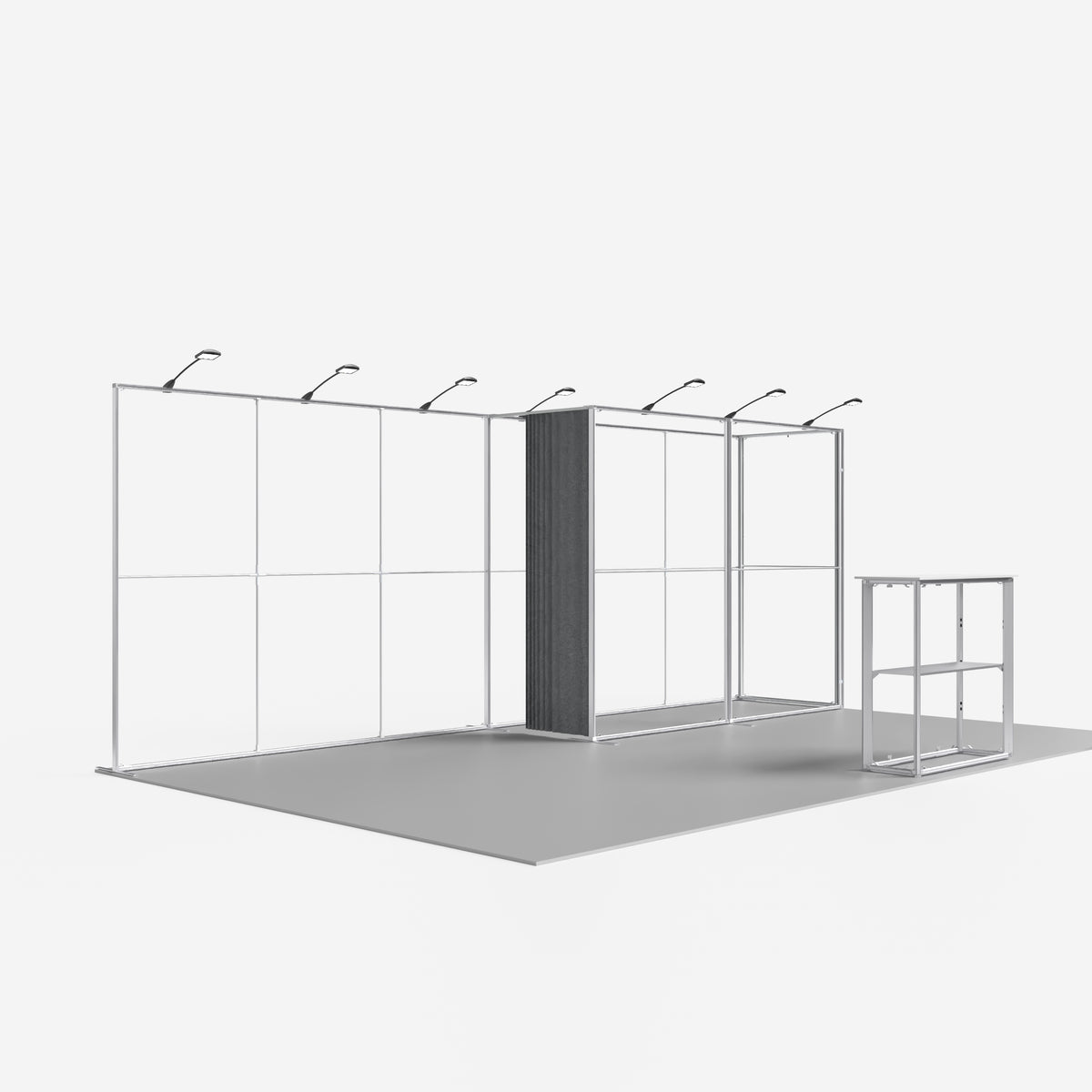 20ft Trade Show Booth with Large Closet — QSEG 40 Kit 211