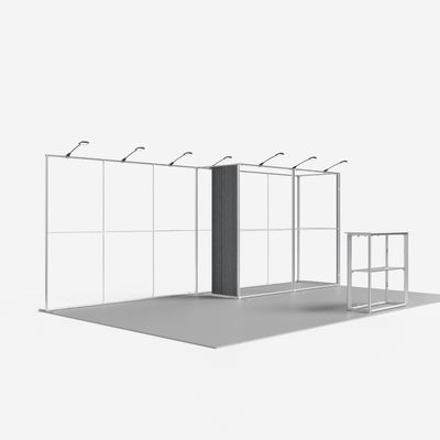20ft Trade Show Booth with Large Closet — QSEG 40 Kit 211