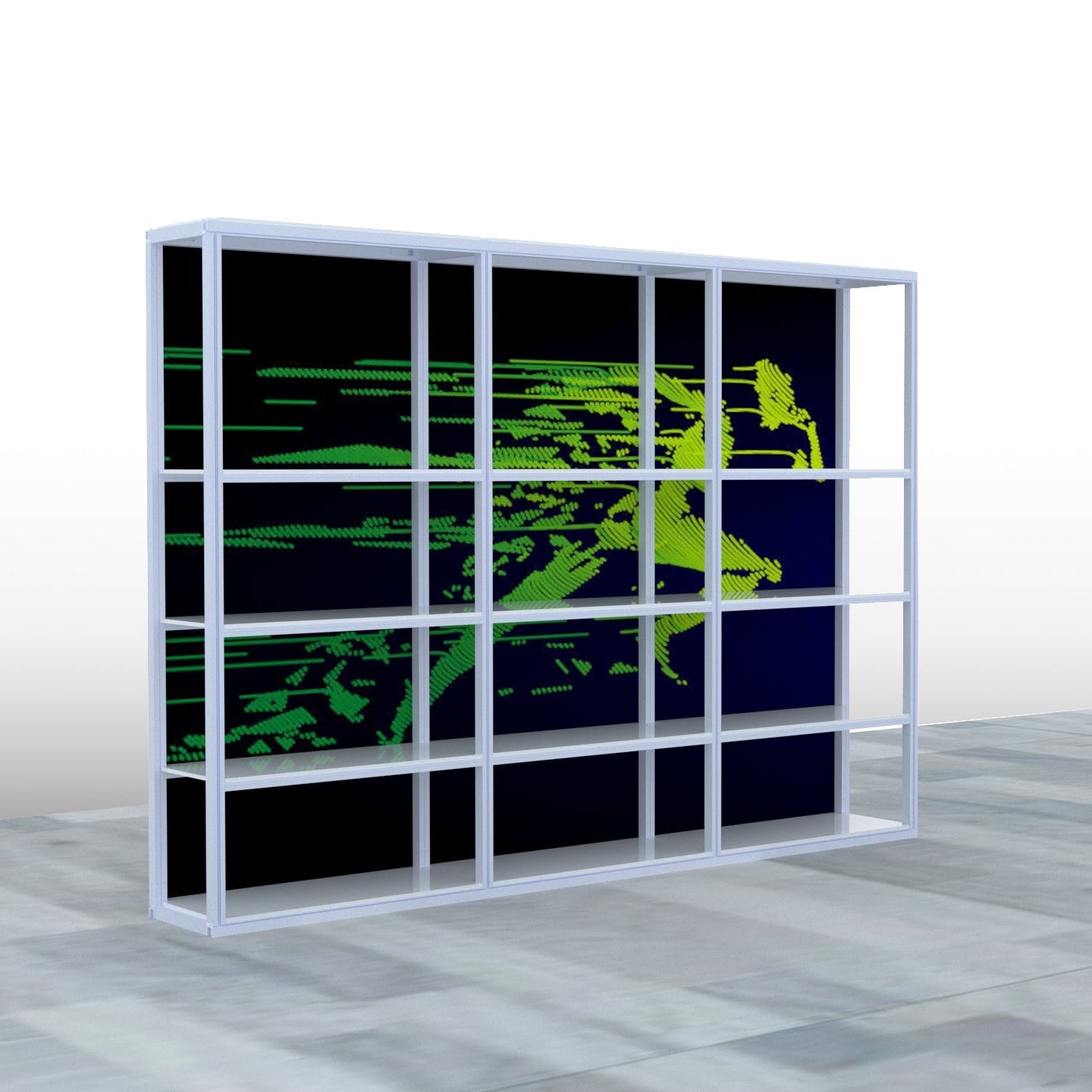 Background Custom Graphics for Modular Rack Three Section