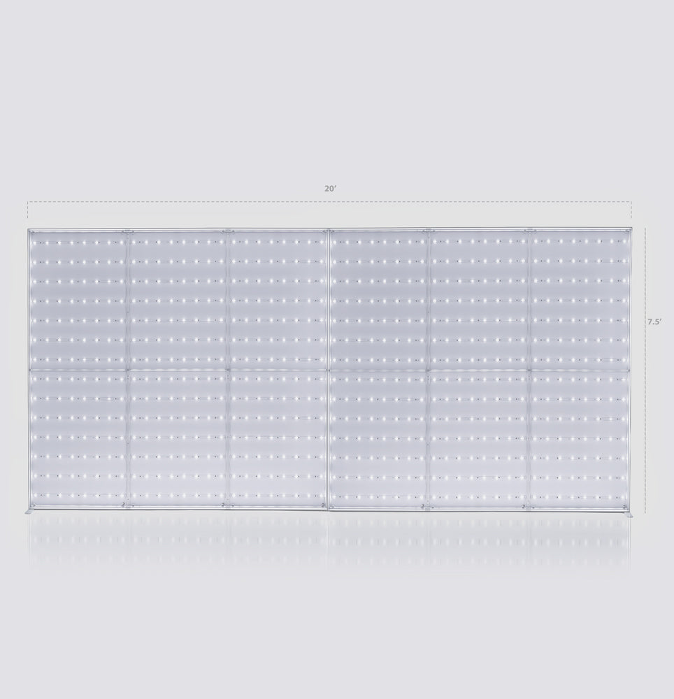 20ft Qseg 60 Single-Sided Light Box Backdrop