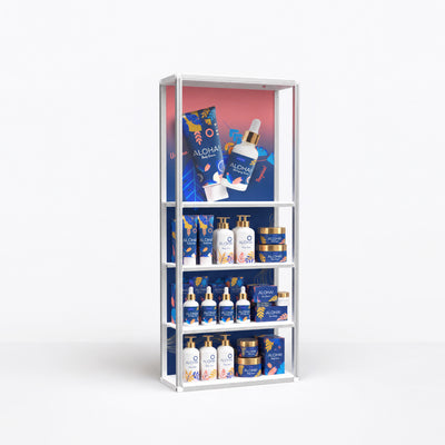 Modular Rack - 1 Section - 5 Tier Frame with Panels