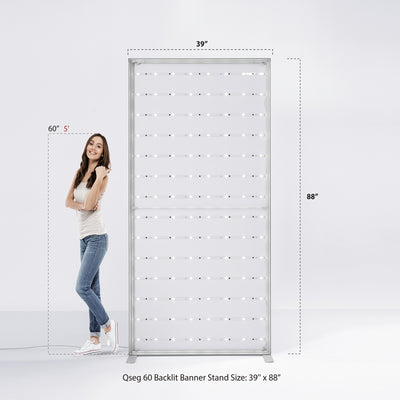 60mm aluminum frame for QSEG 60 light box display