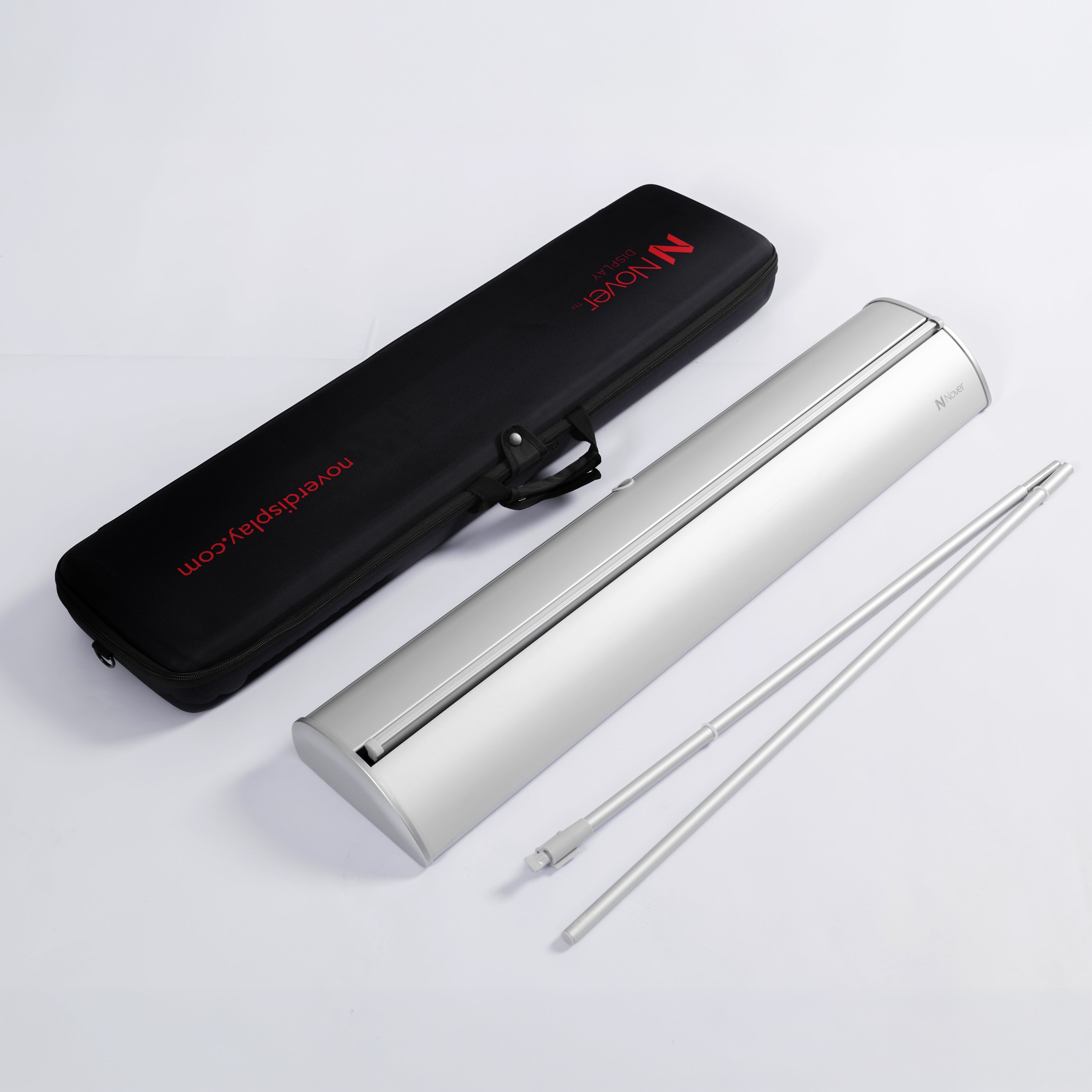 Retractable banner stand with EVA carrying case