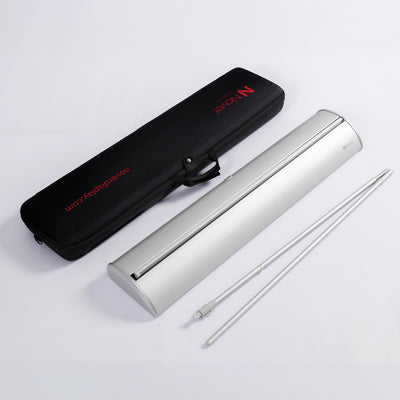 Retractable banner stand with EVA carrying case