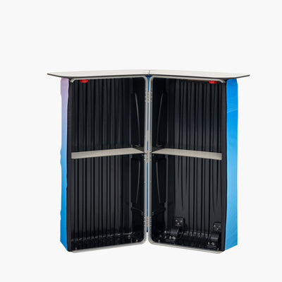 Durable shipping case mode for Hard Case Shell Counter showing internal storage for display accessories